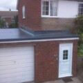 flat l-shaped roof