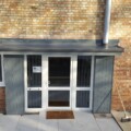 from porch with a fibreglass roof