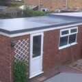 garage with a new roof